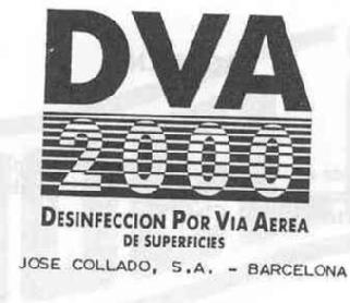 Imagen de DVA 2000 DESINFECCION POR VIA AEREA DE SUPERFICIES