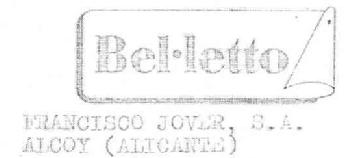 Imagen de BEL-LETTO FRANCISCO JOVER, S.A. ALCOY (ALICANTE)
