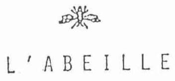 Imagen de L'ABEILLE