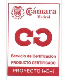 Imagen de CAMARA MADRID SERVICIO DE CERTIFICACION PRODUCTO CERTIFICADO PROYECTO I+D+I