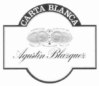 Imagen de CARTA BLANCA AGUSTIN BLAZQUEZ