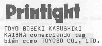 Imagen de PRINTIGHT TOYO BOSEKI KABUSHIKI KAISHA COMERCIANDO TAMBIEN COMO TOYOBO CO., LTD