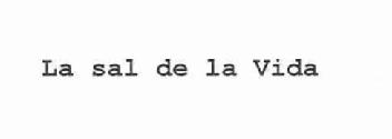 Imagen de LA SAL DE LA VIDA