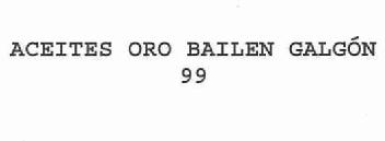 Imagen de ACEITES ORO BAILEN GALGON 99