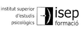Imagen de INSTITUT SUPERIOR D'ESTUDIS PSICOLOGICS ISEP FORMACIO