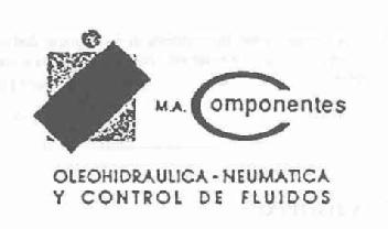 Imagen de M.A. COMPONENTES OLEOHIDRAULICA-NEUMATICA Y CONTROL DE FLUIDOS