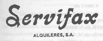Imagen de SERVIFAX ALQUILERES, S.A
