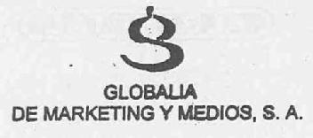 Imagen de G GLOBALIA DE MARKETING Y MEDIOS, S.A
