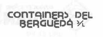 Imagen de CONTAINERS DEL BERGUEDA S/L