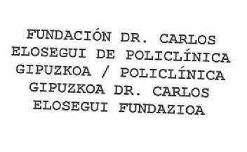Imagen de FUNDACION DR. CARLOS ELOSEGUI DE POLICLINICA GIPUZKOA / POLICLINICA GIPUZKOA DR. CARLOS ELOSEGUI FUNDAZIOA