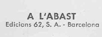 Imagen de A L\'ABAST EDICIONS 62, S.A. - BARCELONA