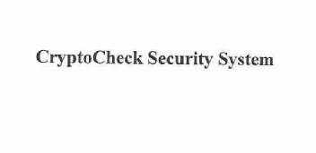 Imagen de CRYPTOCHECK SECURITY SYSTEM