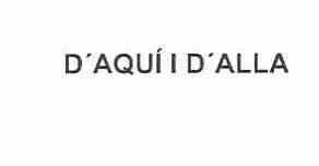Imagen de D\'AQUI I D\'ALLA