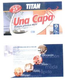 Imagen de NUEVO ENVASE 25% MAS DE PINTURA TITAN UNA CAPA PINTURA PLASTICA MATE NO GOTEA NI SALPICA ALTA DECORACION EN SU HOGAR