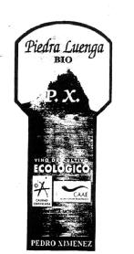 Imagen de PIEDRA LUENGA BIO P.X. VINO DE CULTIVO ECOLOGICO PEDRO XIMENEZ