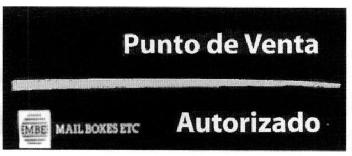 Imagen de PUNTO DE VENTA MBE MAIL BOXES ETC AUTORIZADO