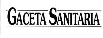 Imagen de GACETA SANITARIA