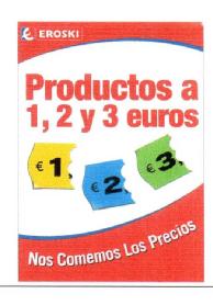 Imagen de E EROSKI PRODUCTOS A 1, 2 Y 3 EUROS NOS COMEMOS LOS PRECIOS