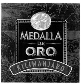 Imagen de MEDALLA DE ORO KILIMANJARO