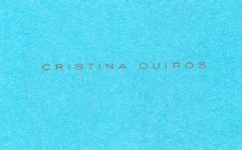 Imagen de CRISTINA QUIROS