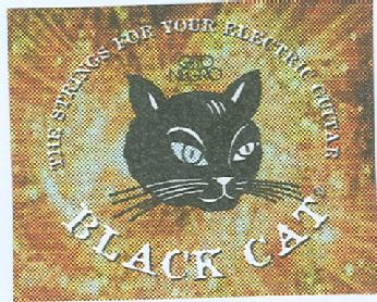 Imagen de GATO NEGRO THE STRINGS FOR YOUR ELECTRIC GUITAR BLACK CAT