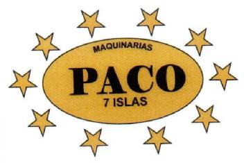 Imagen de MAQUINARIAS PACO 7 ISLAS