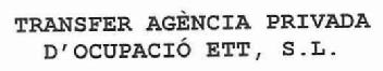 Imagen de TRANSFER AGENCIA PRIVADA D\'OCUPACIO ETT, S.L
