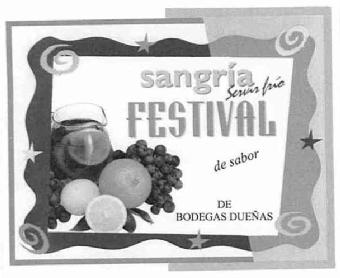 Imagen de SANGRIA SERVIR FRIO FESTIVAL DE SABOR DE BODEGAS DUEÑAS