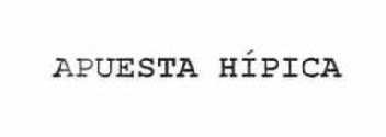 Imagen de APUESTA HIPICA