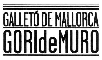 Imagen de GALLETO DE MALLORCA GORI DE MURO