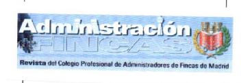 Imagen de ADMINISTRACION FINCAS REVISTA DEL COLEGIO PROFESIONAL DE ADMINISTRADORORES DE FINCAS DE MADRID