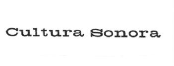 Imagen de CULTURA SONORA