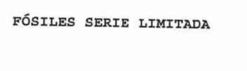 Imagen de FOSILES SERIE LIMITADA