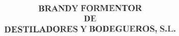 Imagen de BRANDY FORMENTOR DE DESTILADORES Y BODEGUEROS, S.L