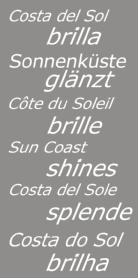 Imagen de COSTA DEL SOL BRILLA SONNENKUSTE GLANZT COTE DU SOLEIL BRILLE SUN COAST SHINES COSTA DEL SOLE SPLENDE COSTA DO SOL BRILHA