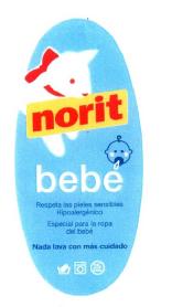 Imagen de NORIT BEBE RESPETA LAS PIELES SENSIBLES HIPOALERGENICO ESPECIAL PARA LA ROPA DEL BEBE NADA LAVA CON MAS CUIDADO