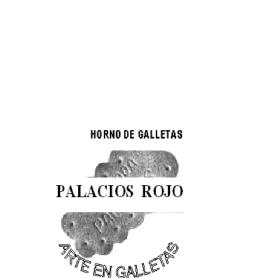 Imagen de HORNO DE GALLETAS PALACIOS ROJO, ARTE EN GALLETAS