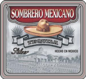 Imagen de SOMBRERO MEXICANO TEQUILA SILVER HECHO EN MEXICO