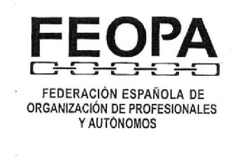 Imagen de FEOPA FEDERACION ESPAÑOLA DE ORGANIZACION DE PROFESIONALES Y AUTONOMOS