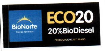 Imagen de BIONORTE ENERGIA RENOVADA ECO20 20% BIODIESEL PRODUCTO 100% ASTURIANO