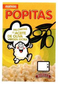 Imagen de NUEVAS POPITAS PALOMITAS AL ACEITE DE OLIVA VIRGEN EXTRA BORGES