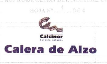Imagen de CALCINOR QUIMICA NATURAL CALERA DE ALZO