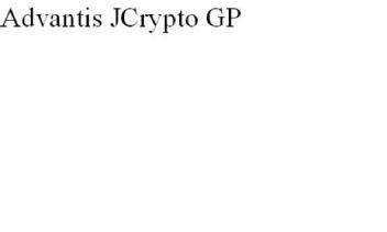 Imagen de ADVANTIS JCRYPTO GP