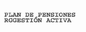 Imagen de PLAN DE PENSIONES RGGESTION ACTIVA