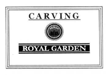 Imagen de CARVING ROYAL GARDEN