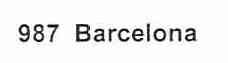 Imagen de 987 BARCELONA