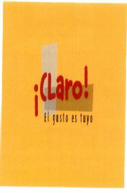 Imagen de ¡CLARO! EL GUSTO ES TUYO