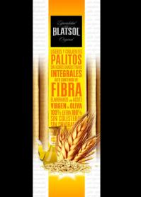 Imagen de ESPECIALIDAD 1939 BLATSOL ORIGINAL LIGEROS Y CRUJIENTES PALITOS SIN ACIDOS GRASOS TRANS INTEGRALES ALTO CONTENIDO DE FIBRA ELABORADA CON ACEITE VIRGEN DE OLIVA 100% EXTRA
