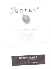Imagen de GO GREEN ALL NATURAL SOL TIERRA AGUA FRUTO ROBLE TIEMPO BERBERANA
