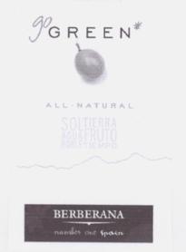 Imagen de GO GREEN ALL NATURAL SOL TIERRA AGUA FRUTO ROBLE TIEMPO BERBERANA